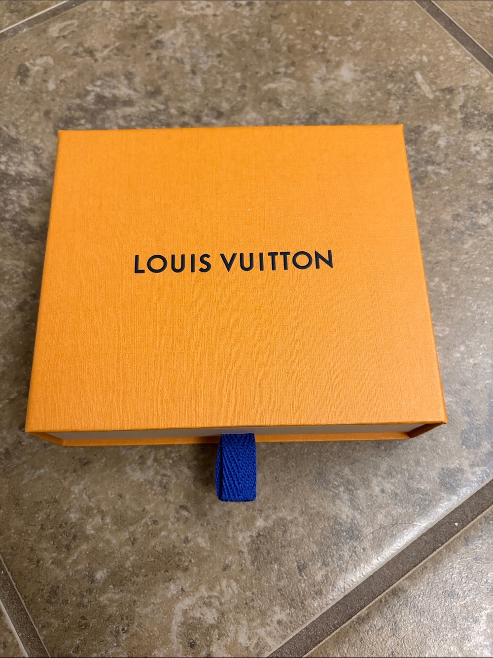 Louis Vuitton Orange Gift Box with Blue Pull Tab